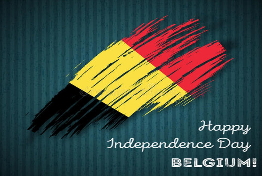 Nationaltag von Belgien.