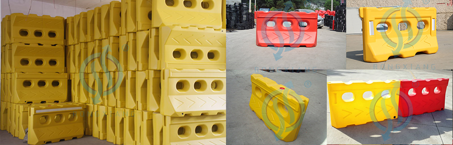 Wassergef&uuml;llte Barriere mit Indikatorpfeilen