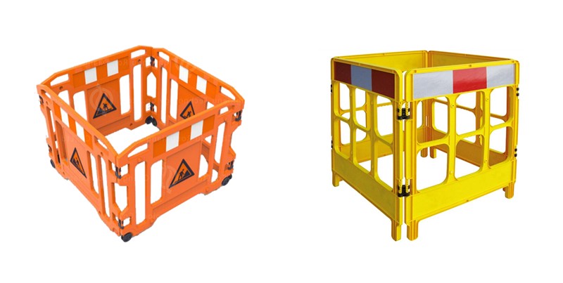 Plastikfallerfaltbarriere